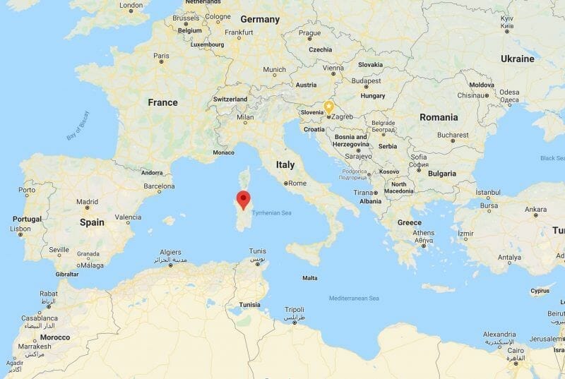The Alghero area (Sardinia, Italy) in the Mediterranean Sea with