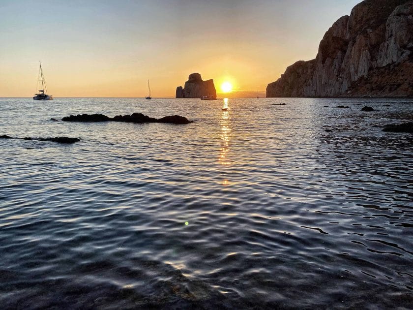 sunset at Masua