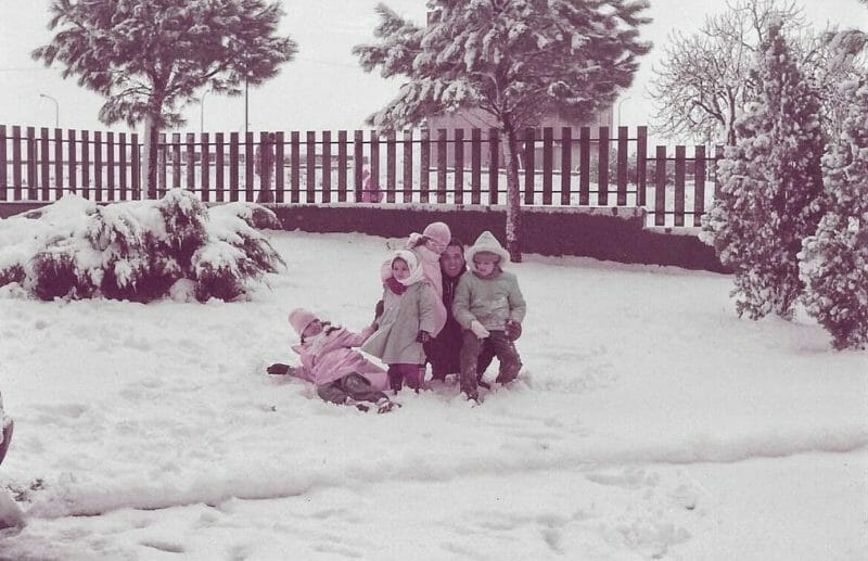 snow in Cagliari 1985