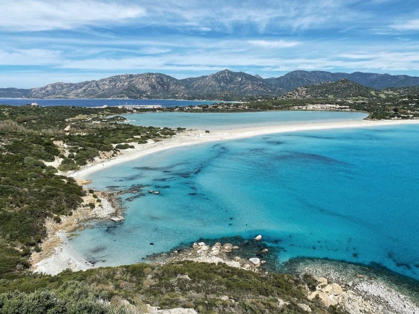 Sardinia sea temperature beaches in Villasimius