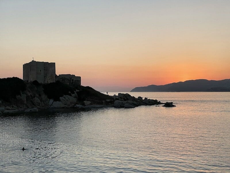Sunset in Villasimius