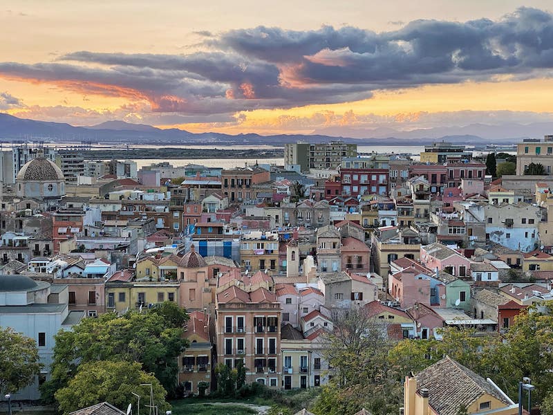 sunset in Sardinia