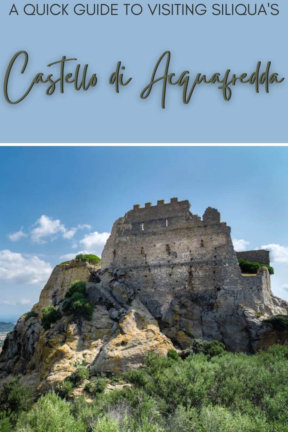 Discover how to visit the Castello di Acquafredda, Siliqua - via @c_tavani