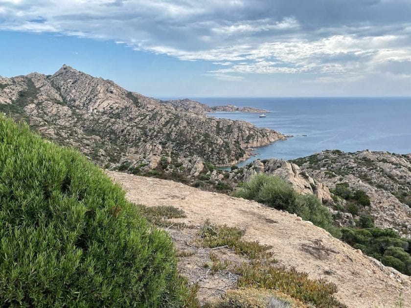 View of Cala Brigantina and Cala Coticcio